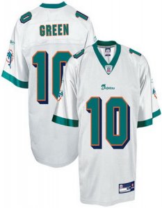 nfl miami dolphins #10 green white