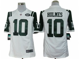 Nike NFL New York Jets #10 Santonio Holmes White Jerseys(Limited)