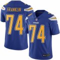 Youth Nike San Diego Chargers #74 Orlando Franklin Limited Electric Blue Rush NFL Jersey