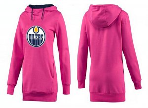 NHL Women Edmonton Oilers Logo Pullover Hoodie 3