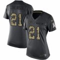 Women's Nike New York Jets #21 LaDainian Tomlinson Limited Black 2016 Salute to Service NFL Jersey