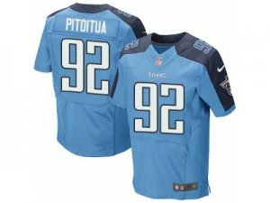 Nike Tennessee Titans #92 Ropati Pitoitua Light Blue Jerseys(Elite)