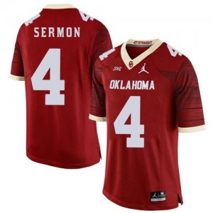 Oklahoma Sooners #4 Trey Sermon Red 47 Game Winning Streak College Football Jersey