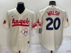 Angels #20 Jared Walsh Cream Nike 2022 City Connect Cool Base Jerseys