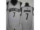 nba Brooklyn Nets #7 Joe Johnson white Jerseys[Revolution 30]