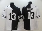 Nike Dolphins #13 Dan Marino Black And White Split Vapor Untouchable Limited Jersey