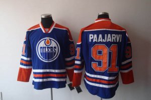 nhl Edmonton Oilers #91 paajarvi lt,Blue