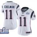 Nike Patriots #11 Julian Edelman White Women 2019 Super Bowl LIII Vapor Untouchable Limited Jersey