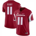 Arkansas Razorbacks 11 A.J. Derby Red College Football Jersey