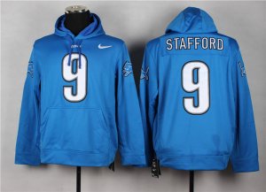 Nike Detroit Lions #9 Matthew Stafford blue jerseys(Pullover Hoodie)