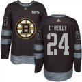Mens Boston Bruins #24 Terry OReilly Black 1917-2017 100th Anniversary Stitched NHL Jersey