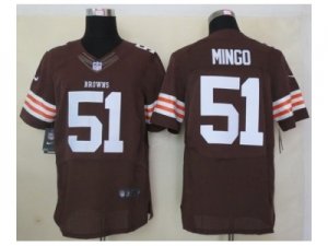 Nike NFL Cleveland Browns #51 Barkevious Mingo Brown Jerseys[Elite]