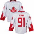Men Adidas Team Canada #91 Tyler Seguin White 2016 World Cup Ice Hockey Jersey