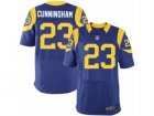 Mens Nike Los Angeles Rams #23 Benny Cunningham Elite Royal Blue Alternate NFL Jersey