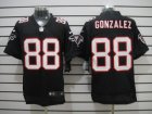 Nike NFL Atlanta Falcons #88 Gonzalez Black Elite Jerseys
