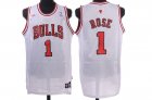 nba chicago bulls #1 rose white