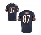 Nike Chicago Bears #87 hixon blue jerseys[Elite]