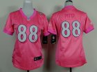 Nike women Baltimore Ravens #88 pitta pink jerseys