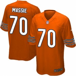 Men\'s Nike Chicago Bears #70 Bobby Massie Game Orange Alternate NFL Jersey