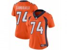 Women Nike Denver Broncos #74 Ty Sambrailo Vapor Untouchable Limited Orange Team Color NFL Jersey