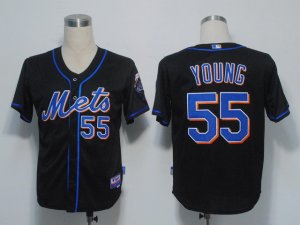 MLB New York Mets #55 Young Black[Cool Base]