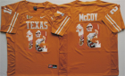 Texas Longhorns 12 Colt McCoy Orange Portrait Number College Jersey