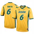 North Dakota State Bison 6 Zach Smith Gold College Football Jersey