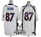 Nike Denver Broncos #87 Eric Decker White Super Bowl XLVIII NFL Game Jersey