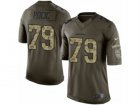 Mens Nike Seattle Seahawks #79 Ethan Pocic Elite Green Salute to Service NFL Jersey