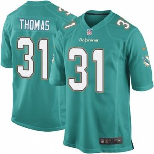 Mens Nike Miami Dolphins #31 Michael Thomas Game Aqua Green Team Color NFL Jersey