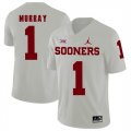 Oklahoma Sooners #1 Kyler Murray White College Football Jersey