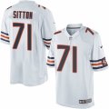 Mens Nike Chicago Bears #71 Josh Sitton Limited White NFL Jersey