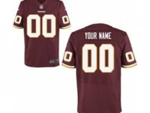 Men\'s Nike Washington Redskins Customized Elite Team Color Jerseys