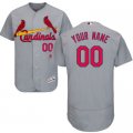 2016 Men St. Louis Cardinals Majestic Gray Flexbase Authentic Collection Custom Jersey