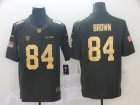 Nike Raiders #84 Antonio Brown Black Salute to Service Limited Jersey