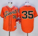 San Francisco Giants #35 Brandon Crawford Orange Alternate Cool Base Stitched MLB Jersey