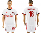 2017-18 AC Milan 18 MONTOLIVO Away Soccer Jersey