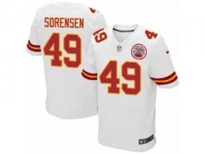 Mens Nike Kansas City Chiefs #49 Daniel Sorensen Elite White NFL Jersey