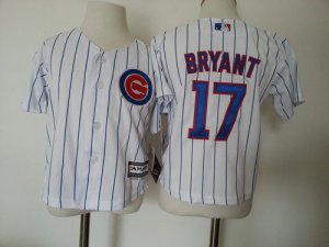 Cubs #17 Kris Bryant White Toddler Jersey