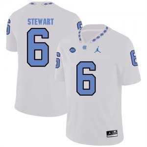 North Carolina Tar Heels 6 M.J. Stewart White College Football Jersey