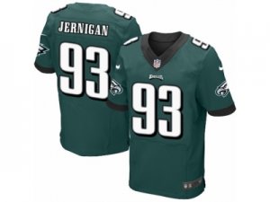 Mens Nike Philadelphia Eagles #93 Timmy Jernigan Elite Midnight Green Team Color NFL Jersey