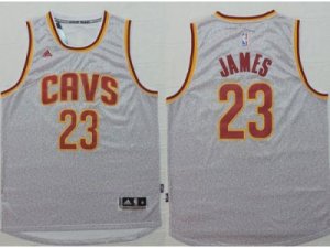 NBA Cleveland Cavaliers #23 LeBron James Grey Fashion Stitched Jerseys