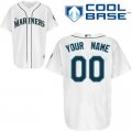 Customized Seattle Mariners Jersey White Home Cool Base Baseball