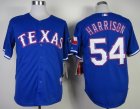 mlb jerseys texas rangers #54 harrison blue[2014 new]
