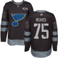 St. Louis Blues #75 Ryan Reaves Black 1917-2017 100th Anniversary Stitched NHL Jersey