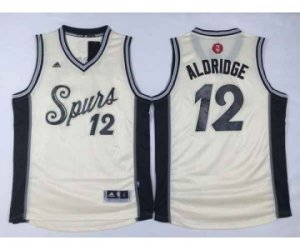 nba san antonio spurs #12 aldridge white[2015 Christmas edition]