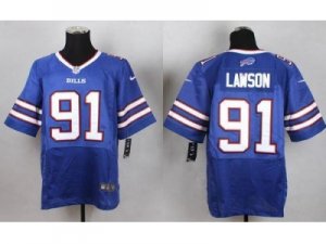 Nike Buffalo Bills #91 Manny Lawson Royal Blue Team Color Men Stitched jerseys(Elite)