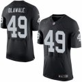 Mens Nike Oakland Raiders #49 Jamize Olawale Elite Black Team Color NFL Jersey