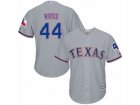 Youth Majestic Texas Rangers #44 Tyson Ross Replica Grey Road Cool Base MLB Jersey