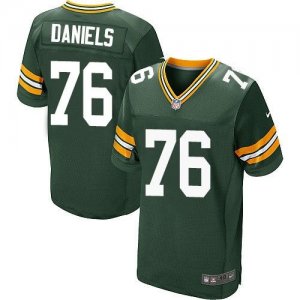 Nike Green Bay Packers #76 Mike Daniels Green Jerseys(Elite)